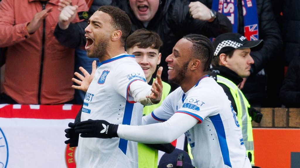 Dundee Utd 1-3 Rangers: Philippe Clement's side come from behind to halt winless Premiership run | Football news