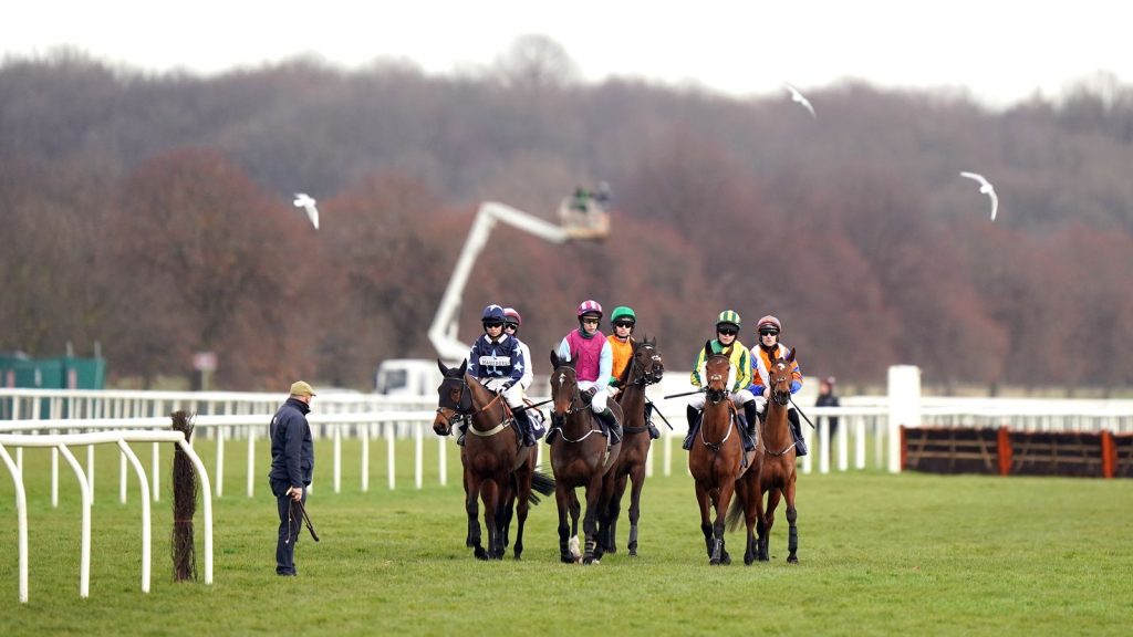Doncaster racecourse general view hurdles