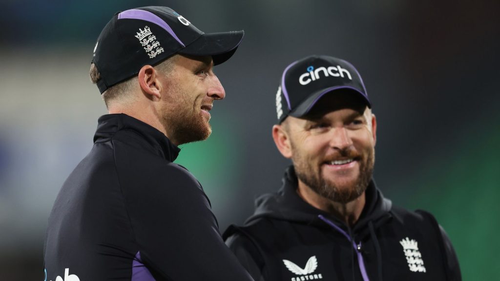 Jos Buttler and Brendon McCullum (Associated Press)