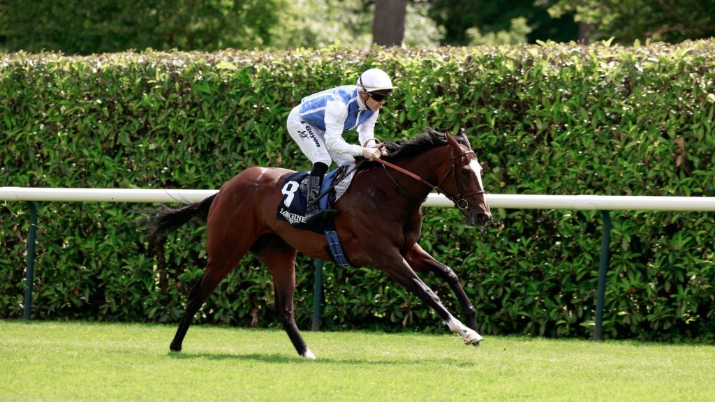 Polyvega (M. Guyon) wins Prix de la Reine Blanche Longines in Chantilly, France 16/06/2024, photo: Zuzanna Lupa