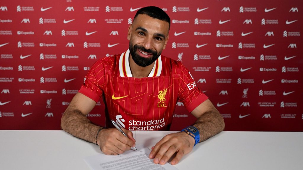 Mohamed Salah has signed a new contract at Liverpool
