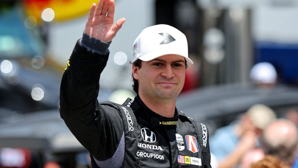 BIRMINGHAM, AL - MAY 04: Colton Herta (#26 Andretti Global Gainbridge Honda) during introductions for the Childrens' of Alabama Indy Grand Pix race on May 4, 2025 at the Barber Motorsports Park in Birmingham, AL. (Photo by David J. Griffin/Icon Sportswire) (Icon Sportswire via AP Images)