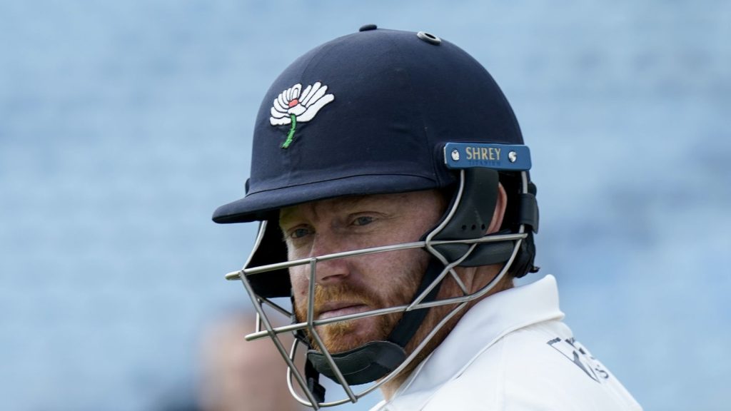 Yorkshire's Jonny Bairstow hit a rapid 89 against Surrey on day one of the County Championship
